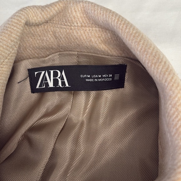 Zara cotton blend cape coat size Medium - Picture 13 of 15